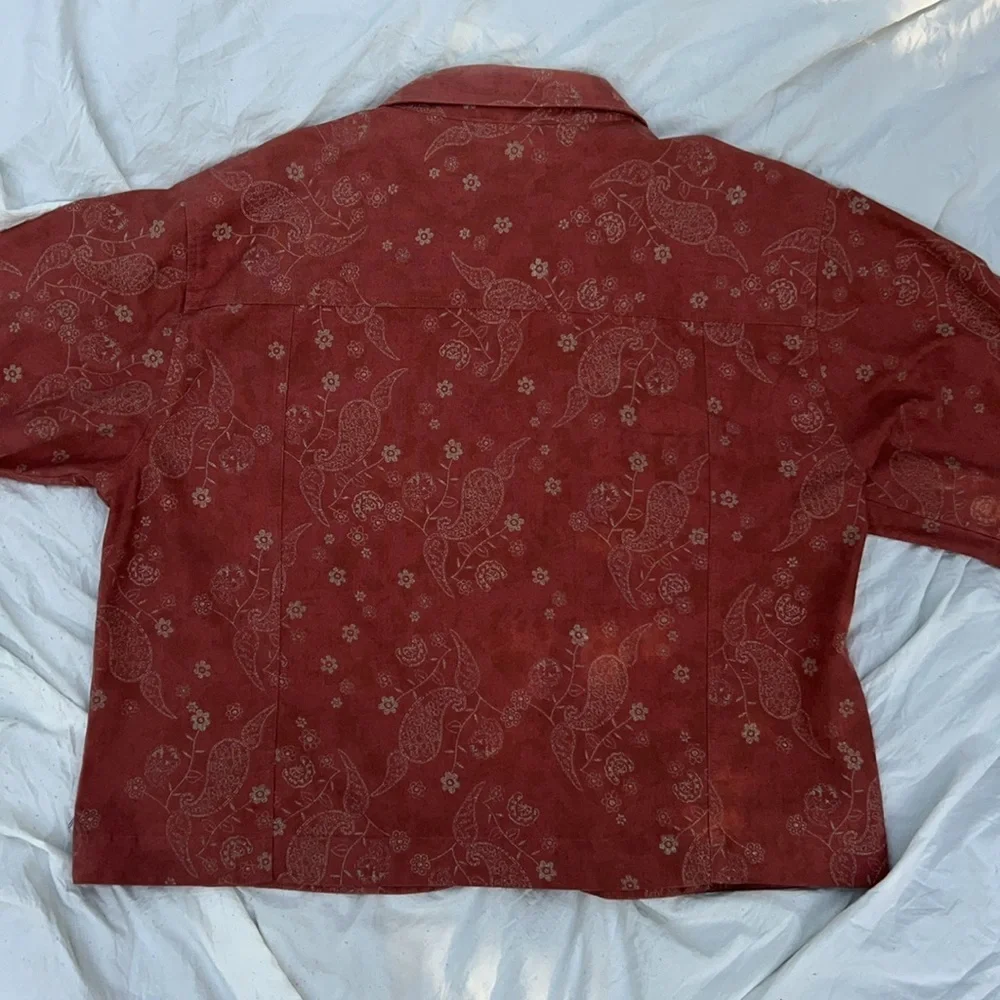 Cabela's Rust Paisley Button-Down Jacket - Picture 4 of 5